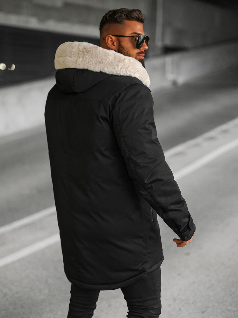 Veste D'hiver Noir OZONEE JS/22M316/392Z