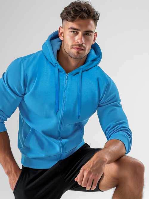Sweatshirt Homme Bleu OZONEE JS/2008