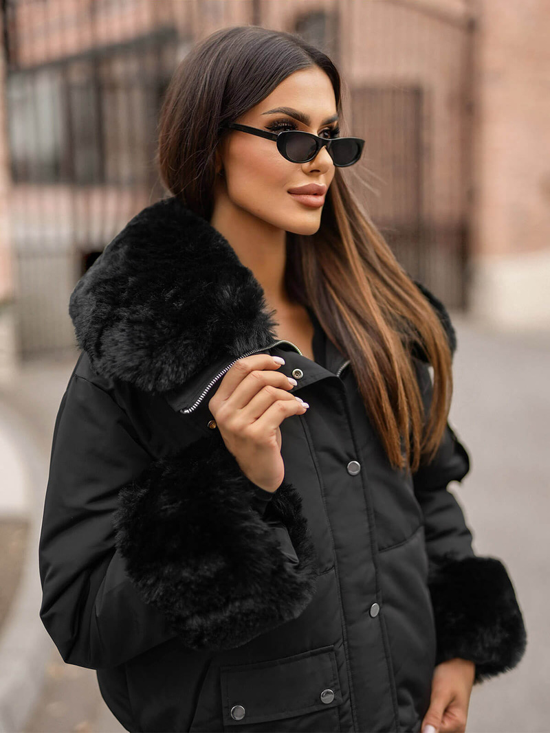 Veste Femme Noir OZONEE O/H833