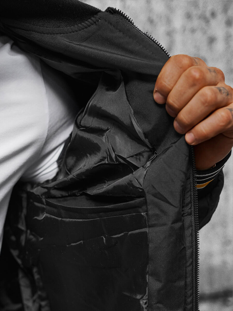 Veste Homme Noir OZONEE JS/84M3026/392