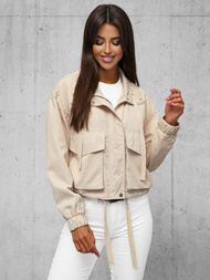 Veste Femme Beige OZONEE O/G118Z