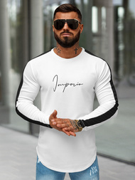 Sweatshirt Homme Blanc OZONEE O/D7197Z