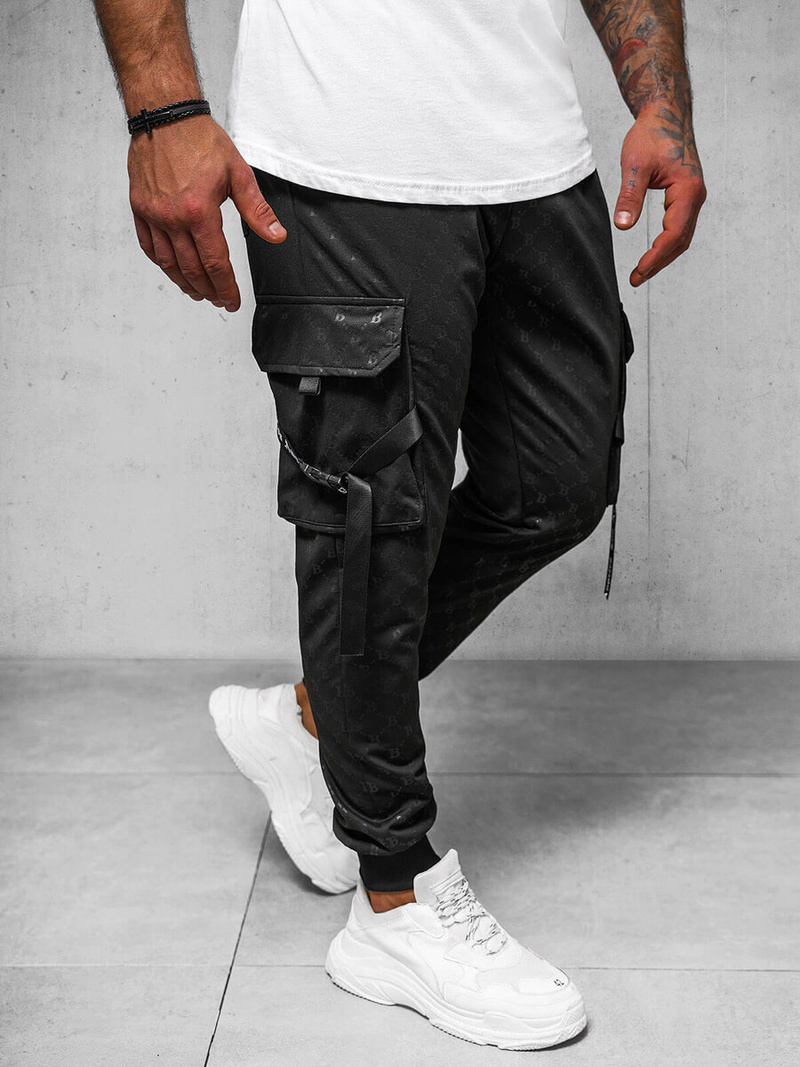 Pantalon de Survêtement Homme Noir OZONEE O/PS6021