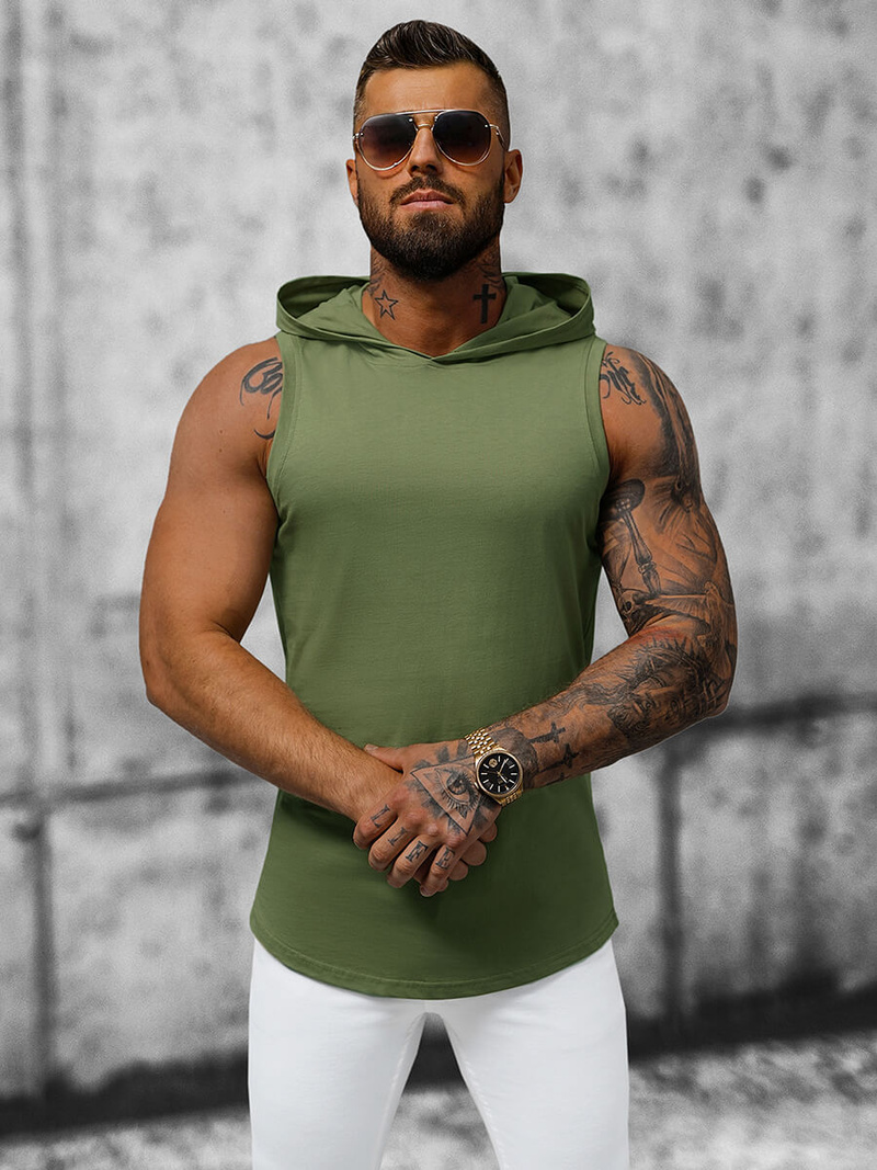 T-shirt Homme Vert OZONEE O/2537Z