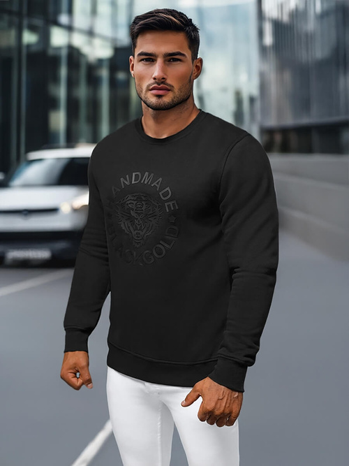 Sweatshirt Homme Noir OZONEE NB/MF2008Z