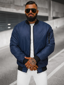 Veste Homme Bleu Foncé OZONEE JS/AK95Z