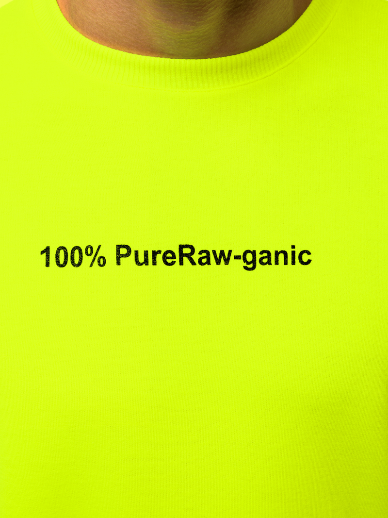 Sweatshirt Homme Néon Jaune OZONEE MACH/3149