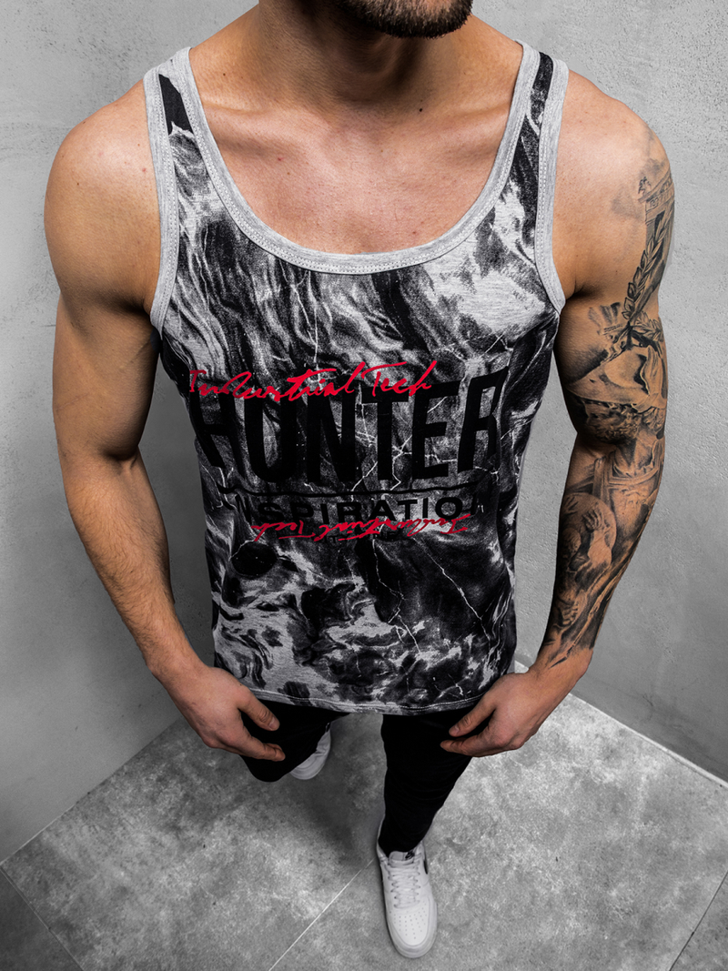 Débardeur Homme Gris OZONEE JS/SS11033Z