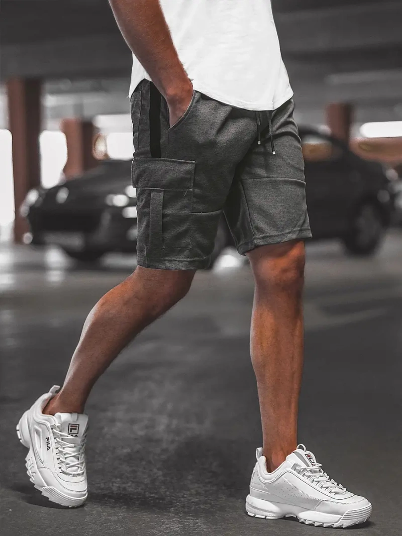 Short Homme Gris Foncé OZONEE O/WW20016/3