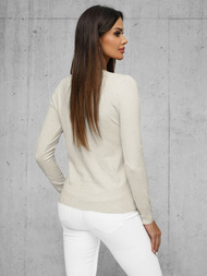 Pullover femme beige clair OZONEE JS/8005/4