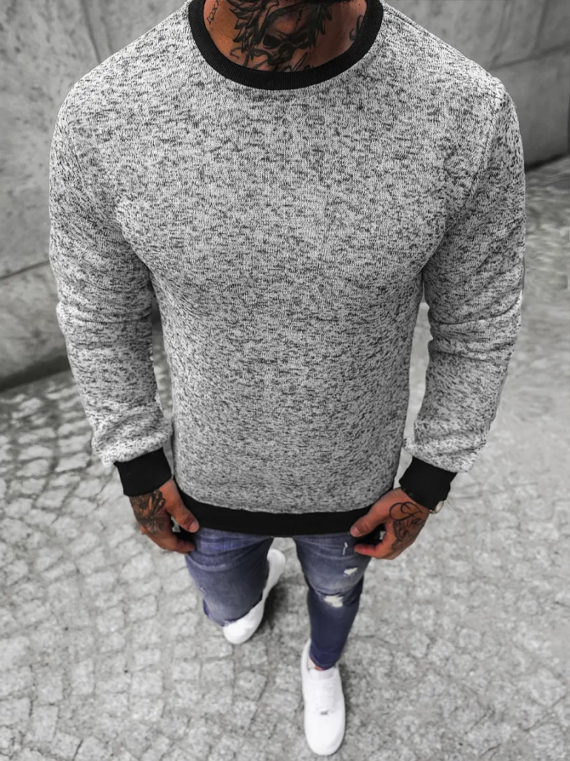 Sweatshirt Homme Gris OZONEE JS/22058