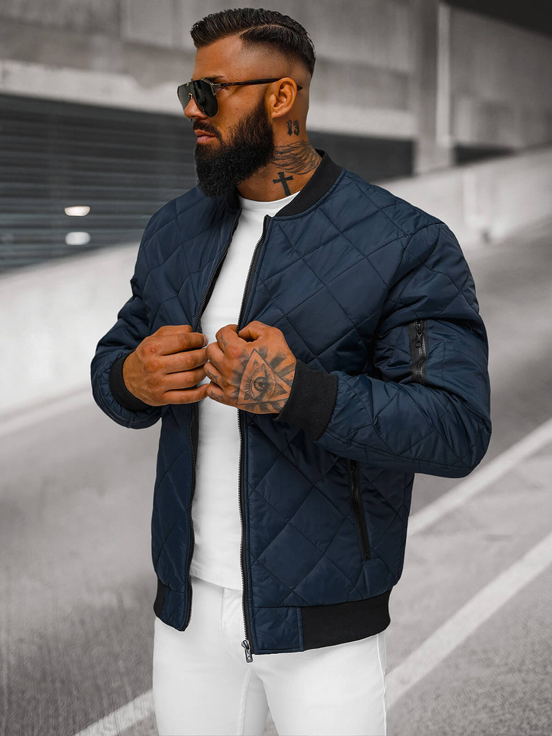 Veste Homme Bleu foncé OZONEE JS/MY01Z