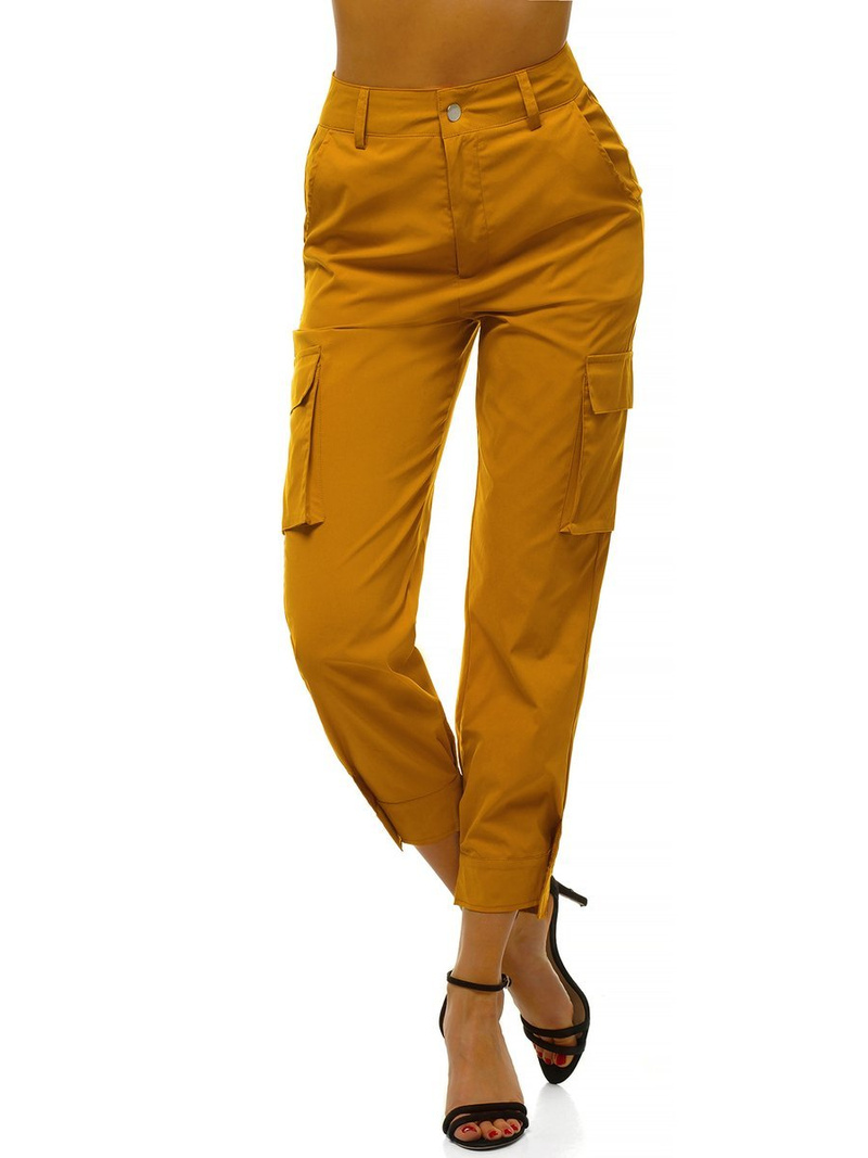 Pantalon jogger femme Jaune OZONEE O/HM002