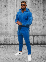 Survêtement homme en velours bleu OZONEE JS/8C1169/17