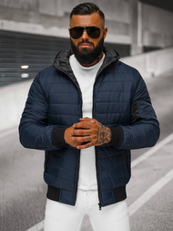 Veste Homme Bleu foncé OZONEE JS/MY13Z 