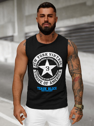 T-shirt Homme Noir OZONEE JS/8B1721/3Z