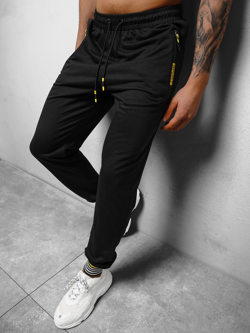 Pantalon de survêtement Homme noir OZONEE JS/68K10332