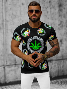 T-shirt Homme Noir OZONEE O/T135/3