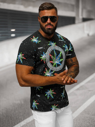 T-shirt Homme Noir OZONEE O/T136/3