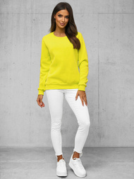 Sweat Femme Néon Jaune OZONEE JS/W01Z