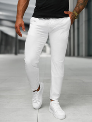 Pantalon Homme Blanc OZONEE BL/SK222/2