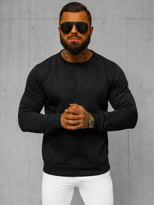 Sweatshirt Homme Noir OZONEE JS/2001-10Z
