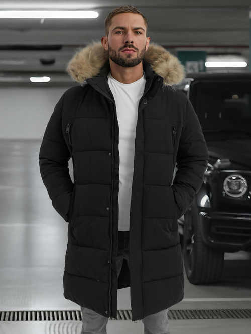 Veste D'hiver Noir OZONEE JS/25M9803/392Z