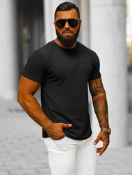 T-shirt Homme Noir OZONEE O/7766T