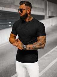 T-shirt Homme Noir OZONEE NB/MT3056Z