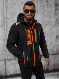 Veste Softshell Homme Noir et Orange OZONEE JS/HH026/1Z