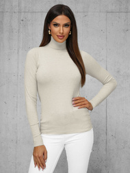 Pullover femme beige clair OZONEE JS/8009/4