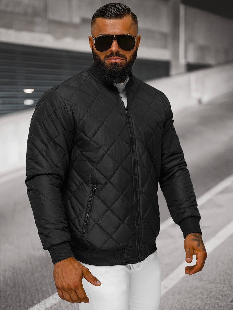 Veste Homme Noir OZONEE JS/MY01Z