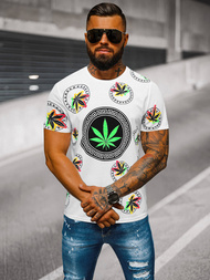 T-shirt Homme Blanc OZONEE O/T135/1