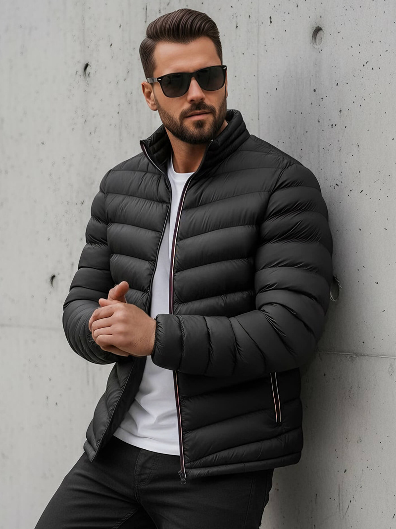 Veste Homme Noir OZONEE JS/SM71Z