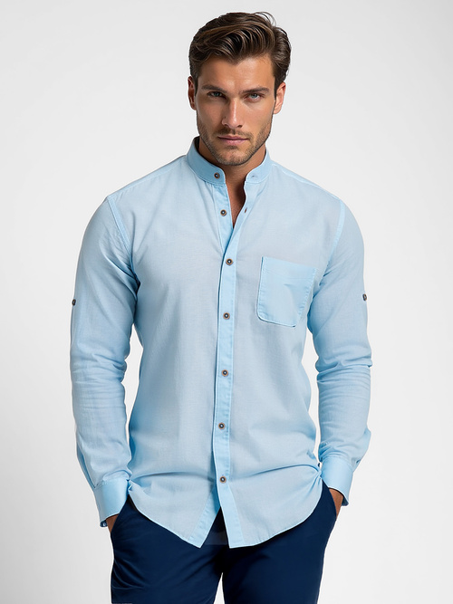 Chemise Homme Bleu Clair OZONEE O/V168