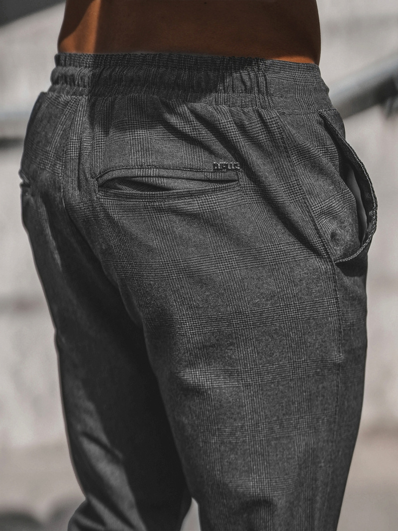 Pantalon chino Homme gris foncé OZONEE DJ/2294/22Z