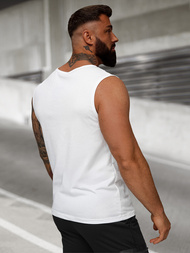 T-shirt Homme Blanc OZONEE JS/8B1717/1Z