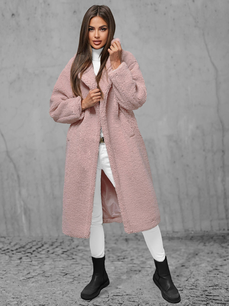 Manteau femme rose OZONEE O/Z01