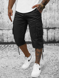 Short Chino Homme 3/4 Noir OZONEE T/XX160082/1