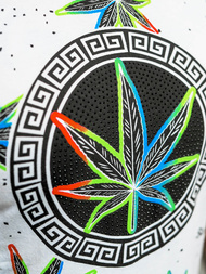 T-shirt Homme Blanc OZONEE O/T136/1