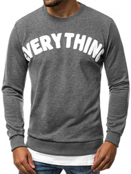 Sweatshirt Homme Gris foncé OZONEE B/181905