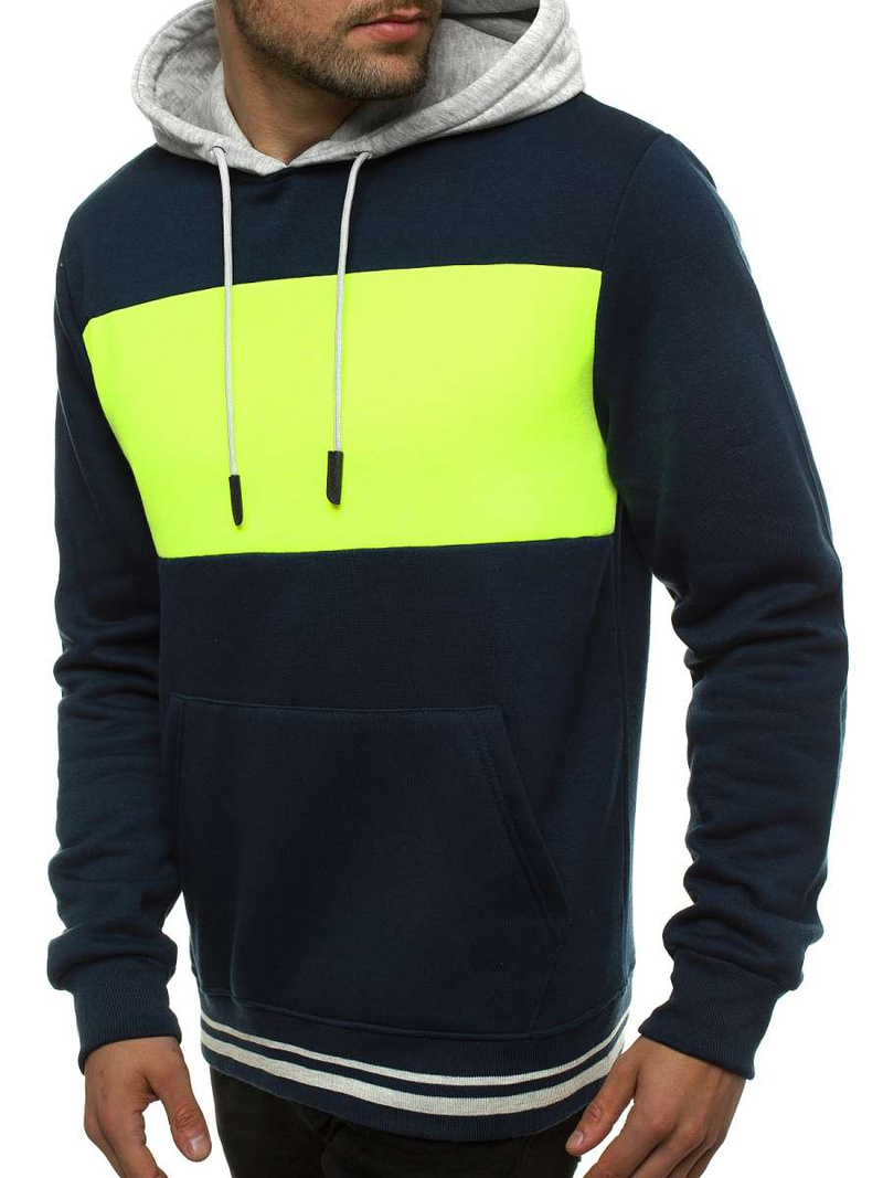 Sweatshirt Homme Bleu foncé OZONEE JS/KS2179
