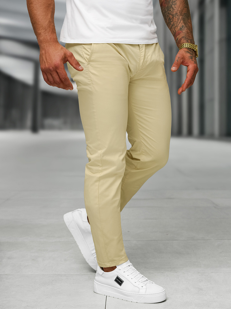 Pantalon Homme Beige OZONEE BL/SK222/6