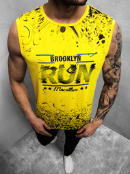 T-Shirt Homme Jaune OZONEE JS/KS2075Z