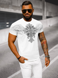 T-shirt Homme Blanc OZONEE NB/MT3037Z