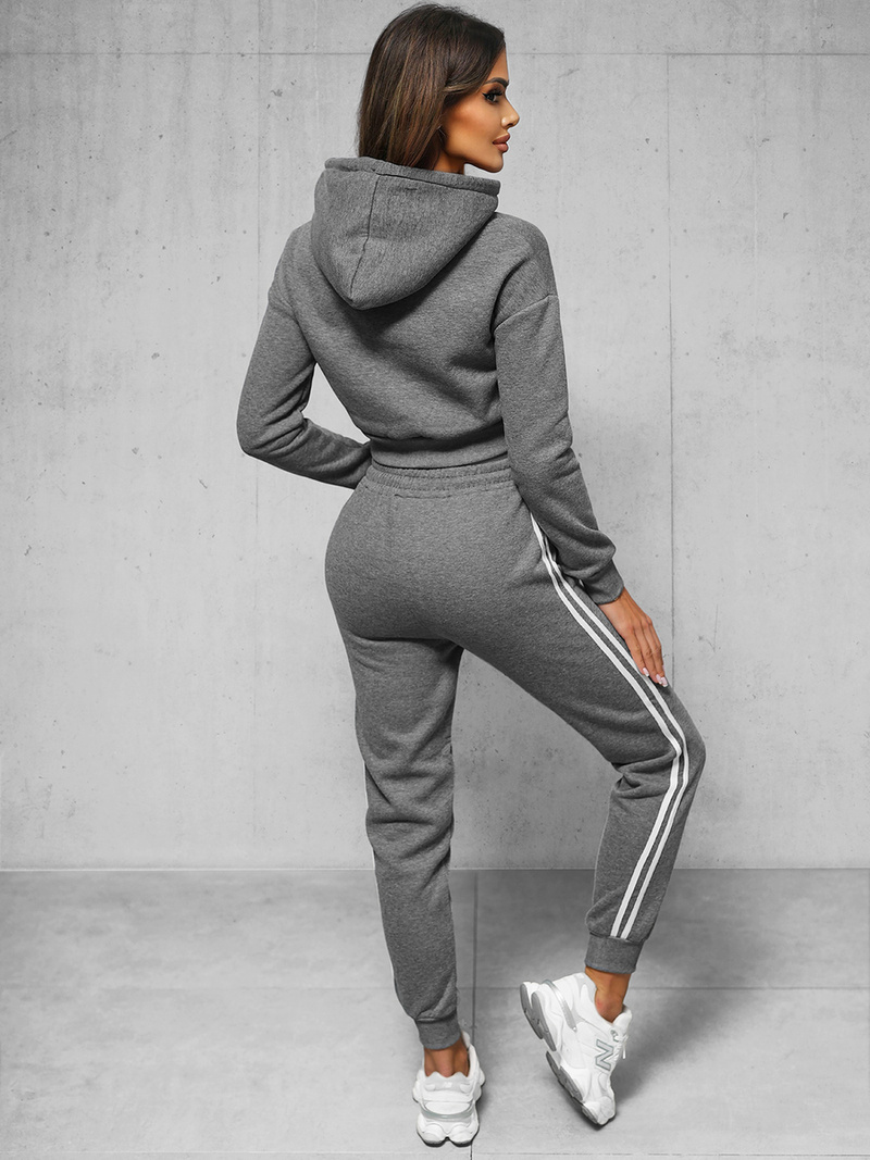 Ensemble de survêtement deux pièces gris foncé OZONEE JS/8C67/5