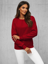 Sweat femme rouge foncé OZONEE JS/W01Z