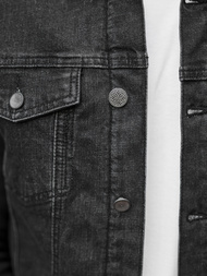 Veste en jean Homme noir OZONEE NB/MJ517NZ