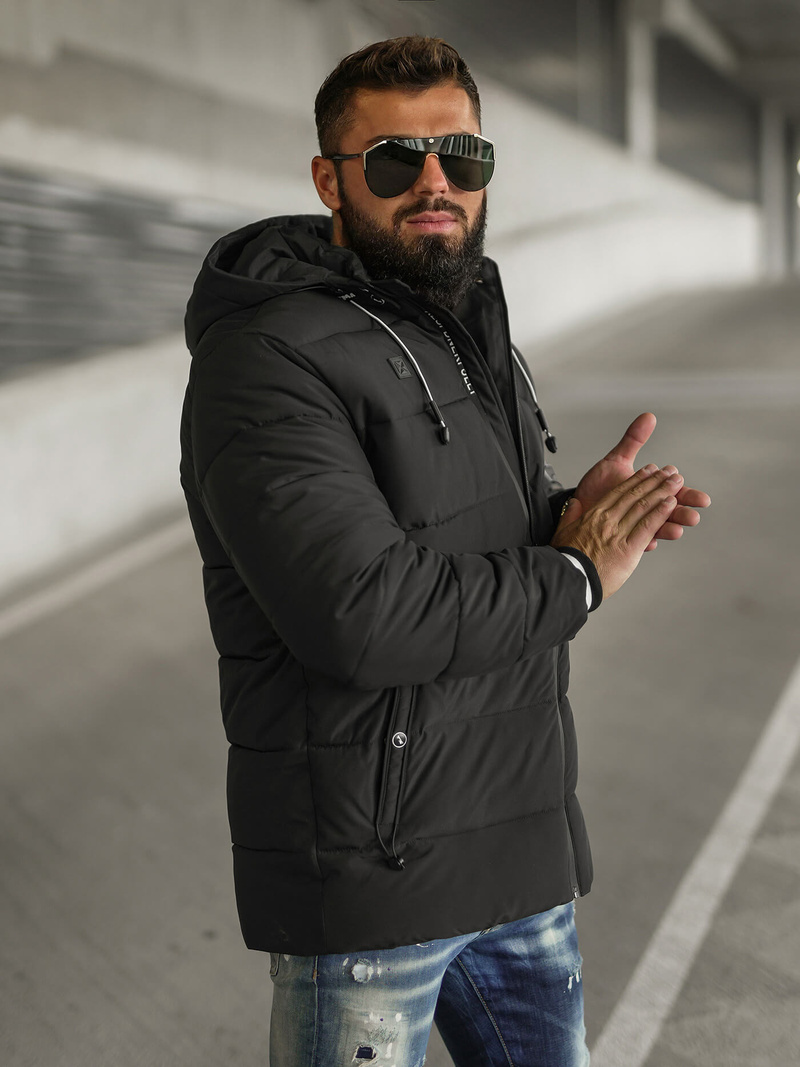 Veste homme noir OZONEE JS/57M7502/392Z