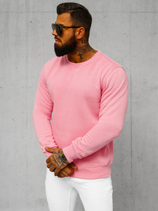 Sweatshirt Homme Rose clair OZONEE JS/2001-10Z